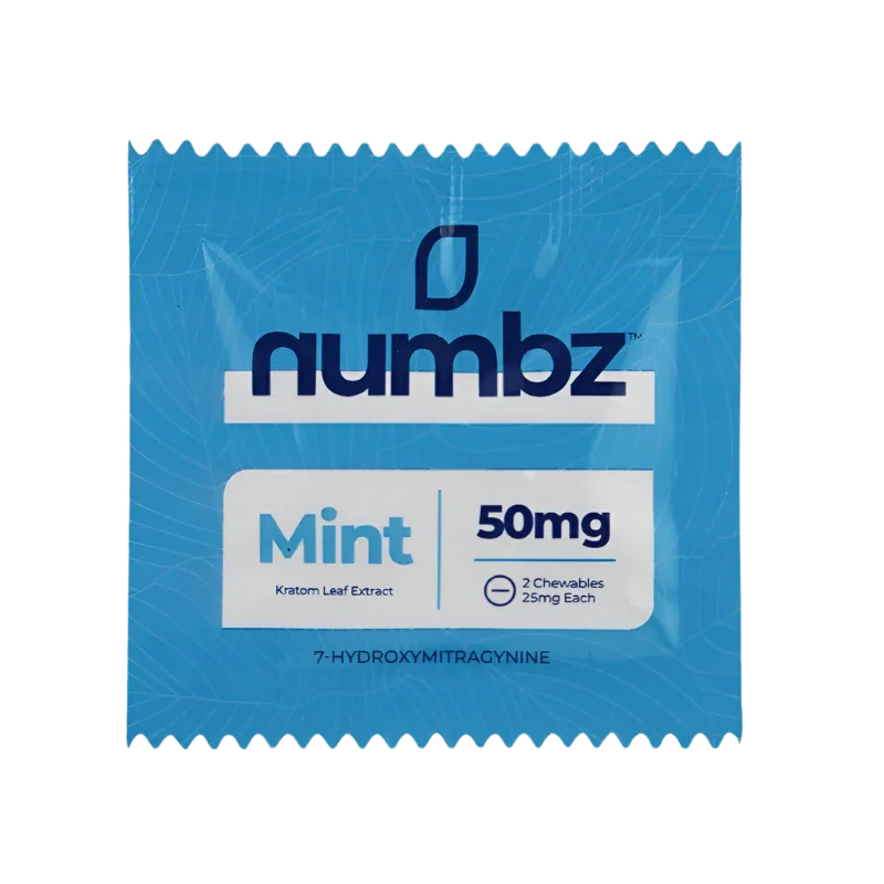 Numbz 7-OH + MIT Chewable Tablets Mint 2ct 25mg Per Tablet - Seven Tech