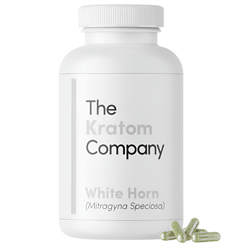 THE KRATOM COMPANY CAPSULES 500CT / 14.4OZ / 500MG - HORN WHITE VEIN - Seven Tech