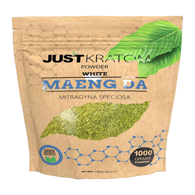JUST KRATOM POWDER 1000G - MAENG DA WHITE - Seven Tech