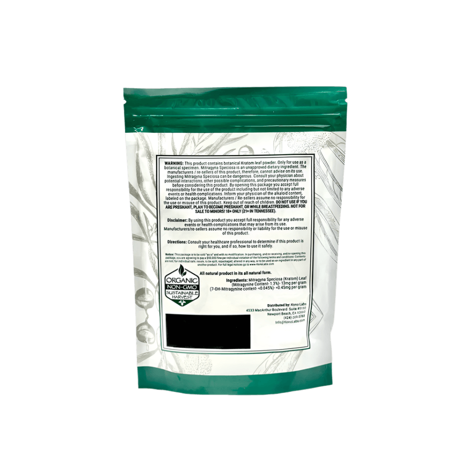 WHOLE HERBS KRATOM POWDER 100G / 3.5OZ - INDO YELLOW VEIN - Seven Tech