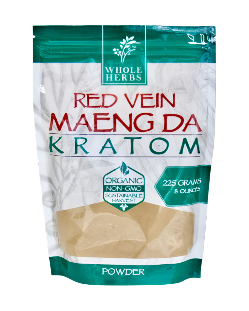WHOLE HERBS KRATOM POWDER 225G / 8OZ - MAENG DA RED VEIN - Seven Tech