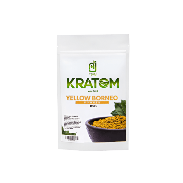 NJOY KRATOM POWDER 85G - BORNEO YELLOW VEIN - Seven Tech