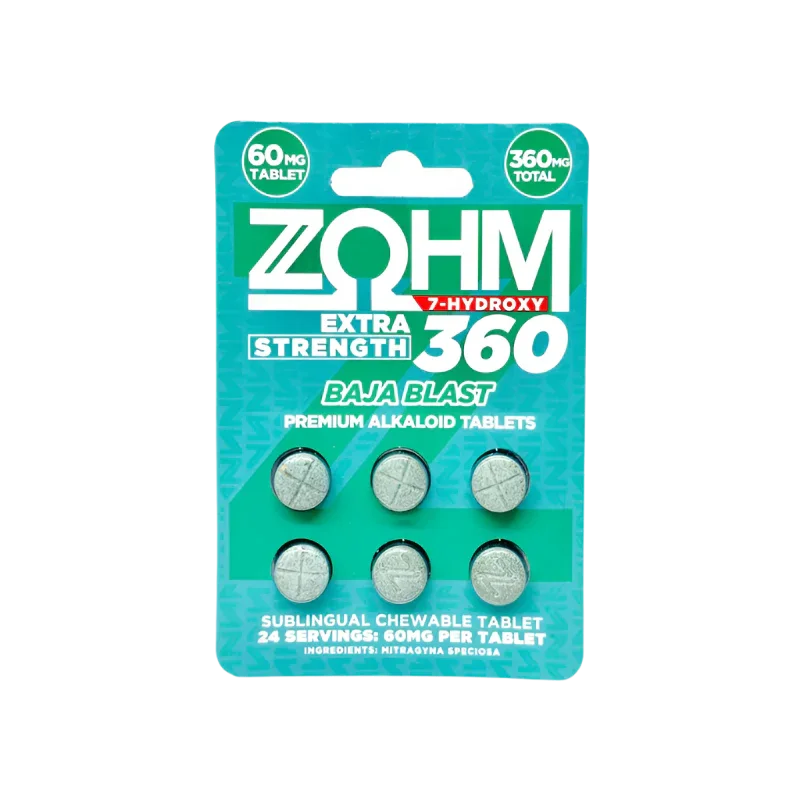 ZOHM 6ct 7OH Baja Blast Tabs 60mg per Tablet - Seven Tech