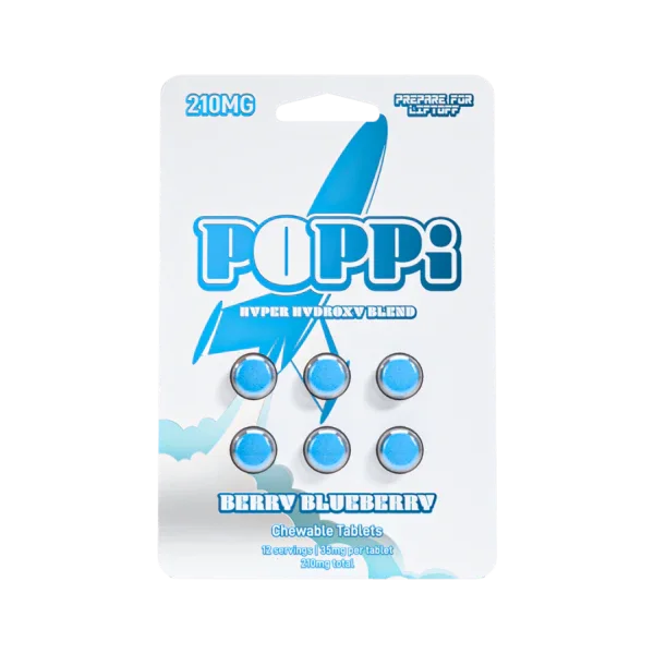 Poppi 6ct 7OH Tabs Berry Blueberry 35mg Per Tablet - Seven Tech