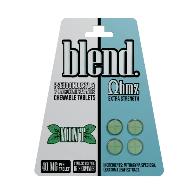 Blend Ohmz 4ct 7OH Chewable Tabs Mint 40mg Per Tablet - Seven Tech