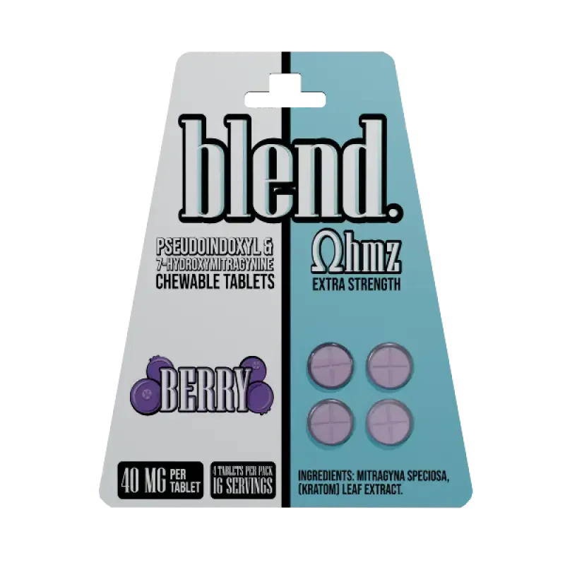 Blend Ohmz 4ct 7OH Chewable Tabs Berry 40mg Per Tablet - Seven Tech