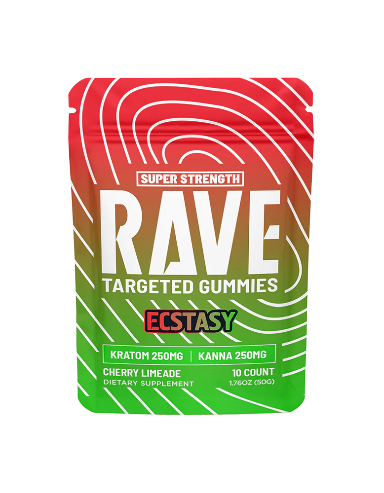 🎁 RAVE KRATOM GUMMIES 10CT CHERRY LIMEADE (KRATOM 250MG + KAVA 250MG) (100% off)