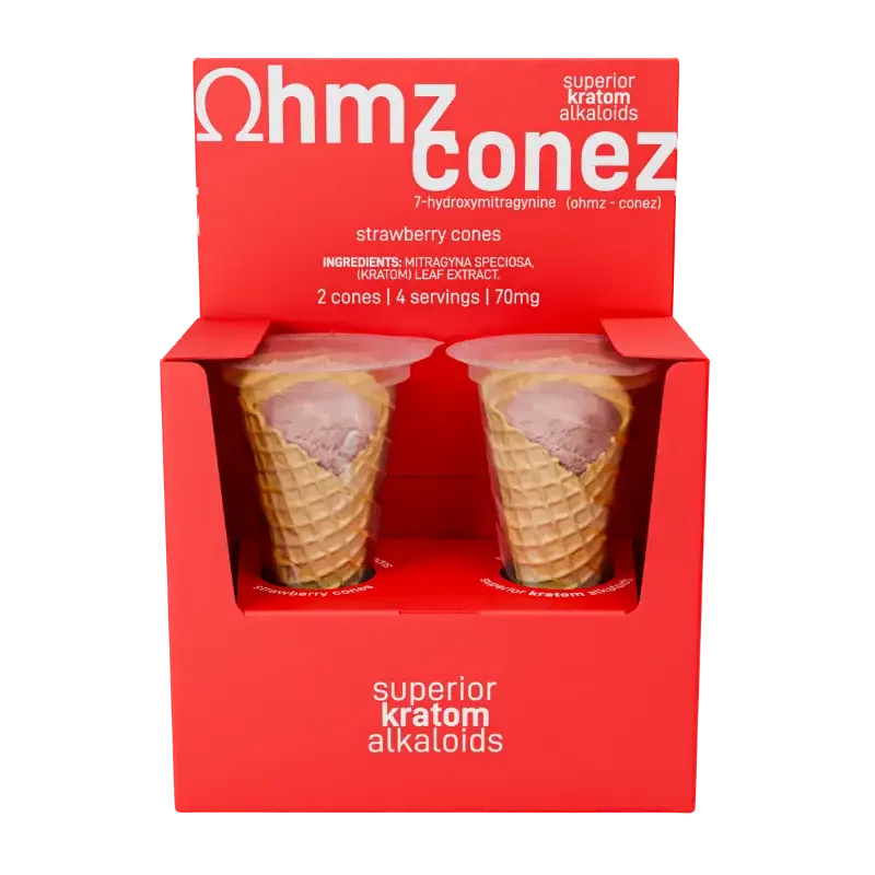Ohmz Conez 2ct 7OH Exodus Strawberry Cones 35mg per Cone - Seven Tech