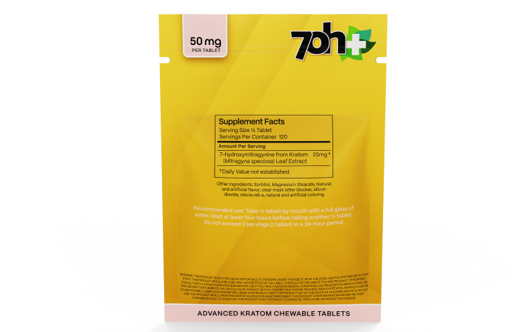 7OH Plus 7OH Flavored Chewable Tabs 50mg per Tablet - Seven Tech