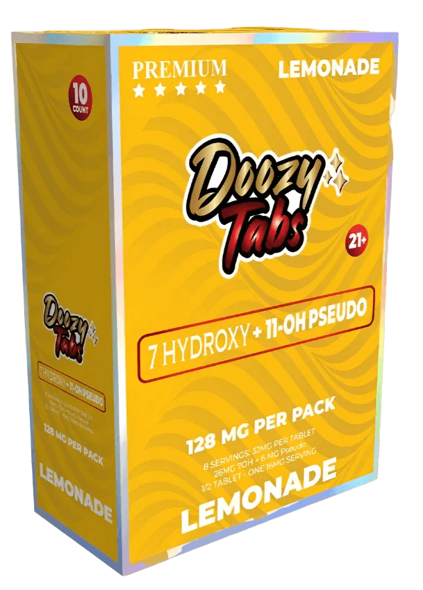 Doozy Tabs 4ct 7OH+11OH Pseudo Chewable Tabs Lemonade 32mg per Tablet - Seven Tech