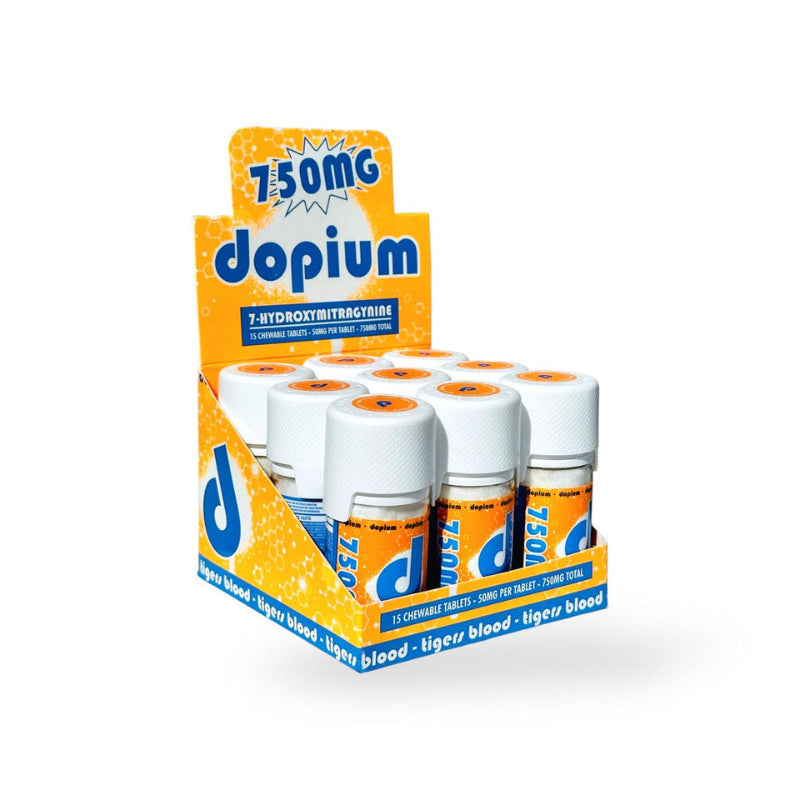 DOPIUM 7-HYDROXY CHEWABLE TIGERS BLOOD TABLETS