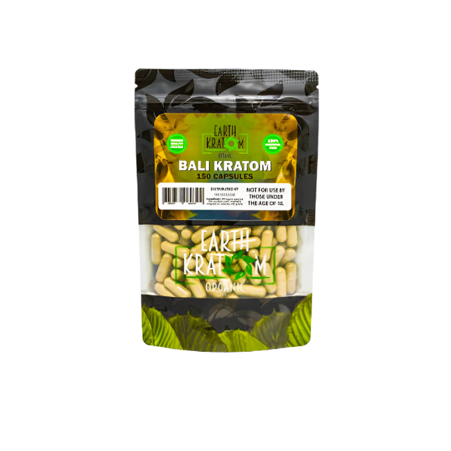 EARTH KRATOM CAPSULES 150CT - BALI - Seven Tech