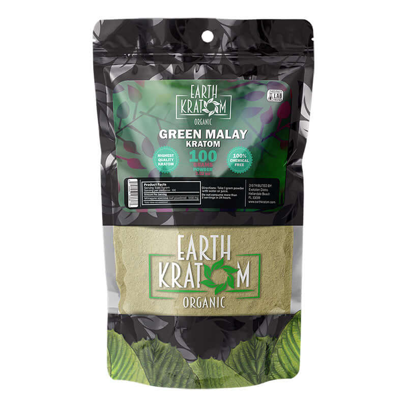 NJOY KRATOM POWDER 100G - MALAY GREEN VEIN - Seven Tech