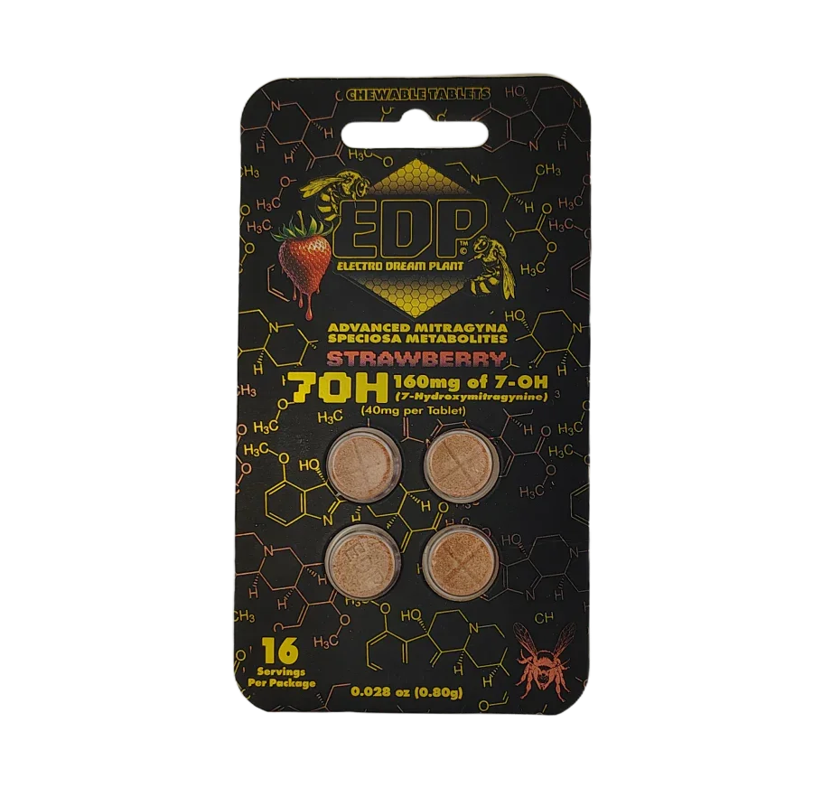 EDP 4ct 7OH Chewable Tabs Strawberry 40mg per Tablet - Seven Tech