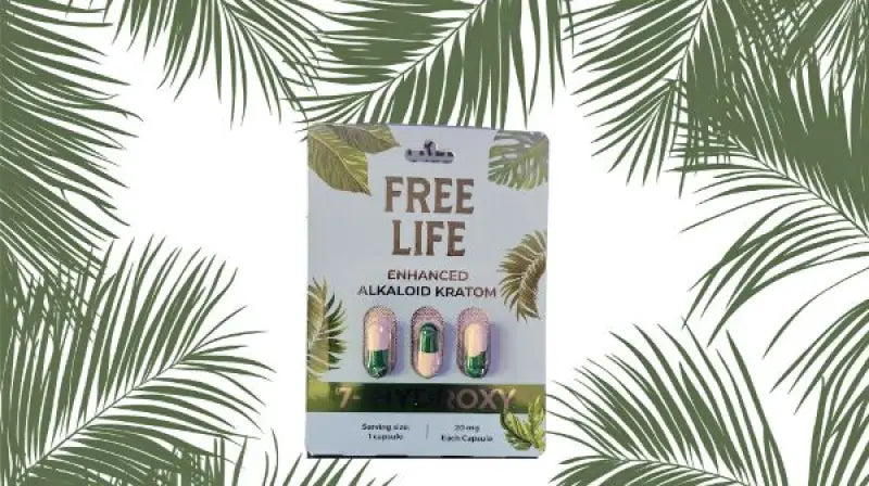 Free Life Enhanced 7OH Alkaloid Kratom Capsules for Health Care - Seven Tech