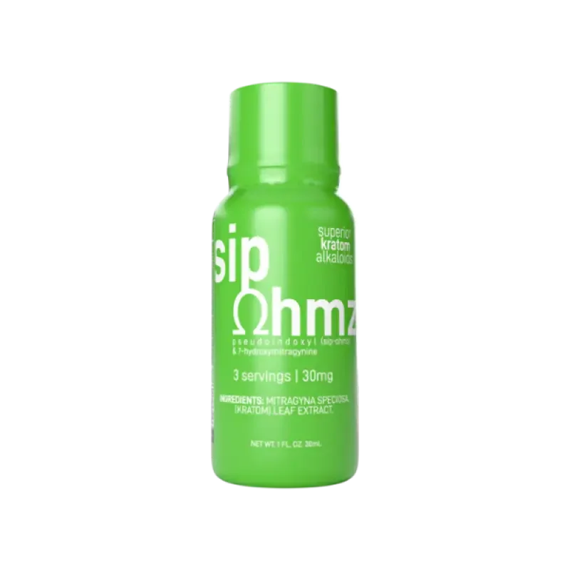 Sip Ohmz Exodus 7-Hydroxymitragynine Mint Kratom Extract Shot 30mg - Seven Tech
