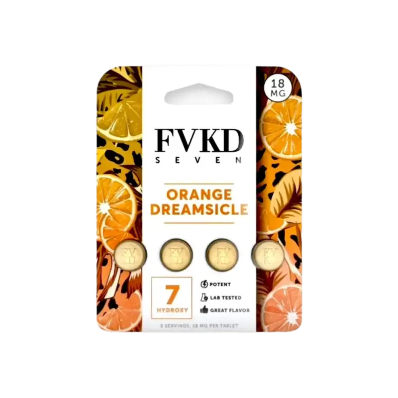 FVKD Seven 4ct 7OH Tabs Orange Dreamsicle 18mg per Tablet - Seven Tech