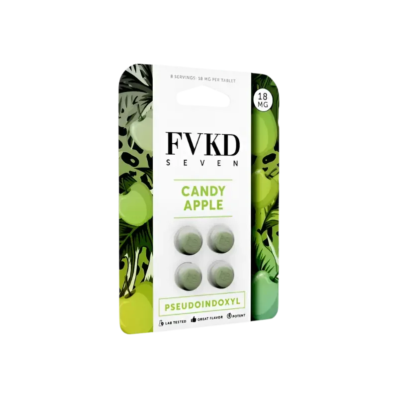 FVKD Seven 4ct 7OH + Psuedo Tabs Candy Apple 18mg per Tablet - Seven Tech