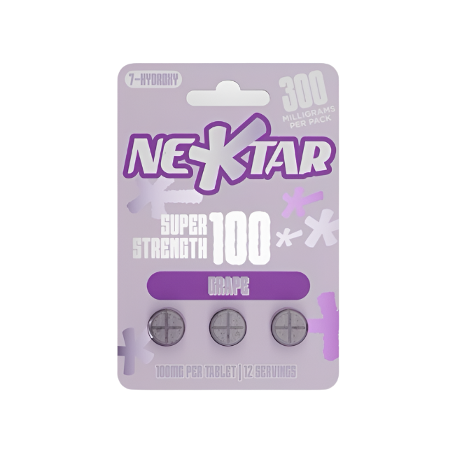NEKTAR 3ct 7OH Chewable Tabs Super Strength Grape 100mg Per Tablets - Seven Tech