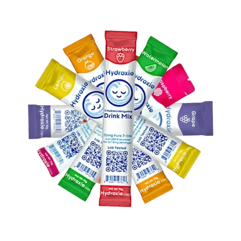 Hydroxie Kratom 7OH 5ct Drink Mix Flavor Bundle 90mg - Seven Tech