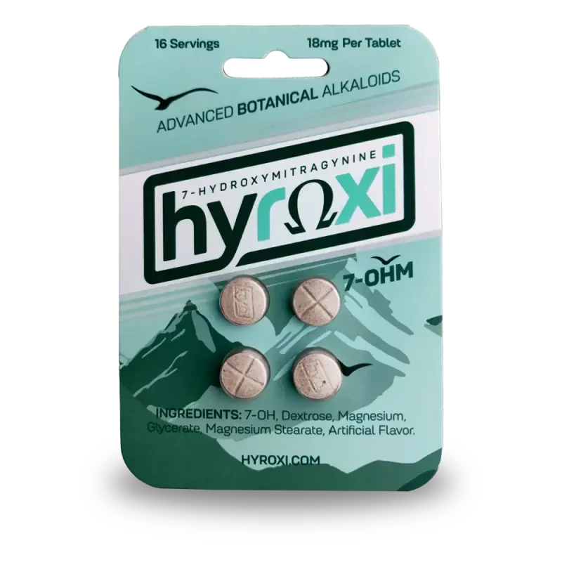 Hyroxi 4ct 7OH Chewable Tabs 18mg per Tablet - Seven Tech
