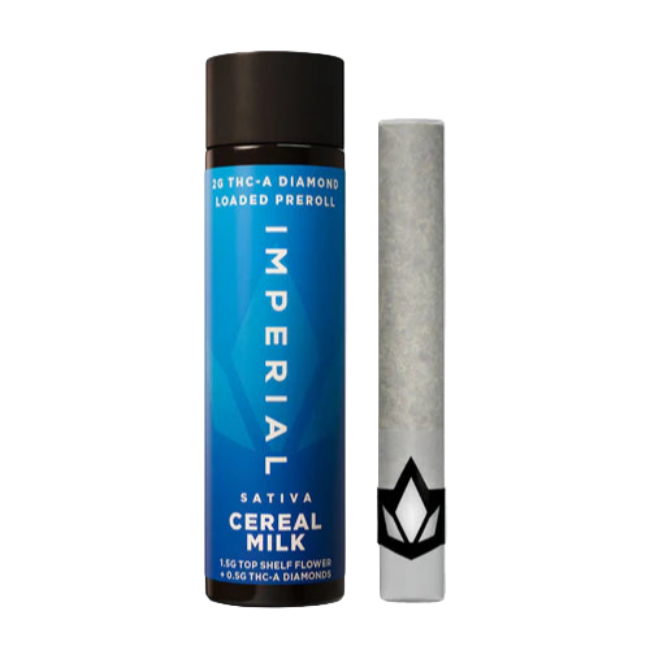 IMPERIAL THC-A LOADED PREROLL 2G – CEREAL MILK SATIVA - Seven Tech