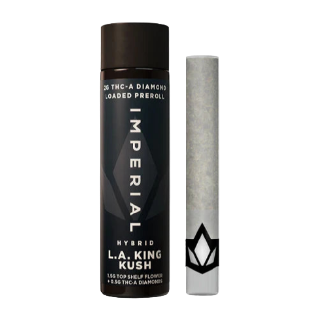 IMPERIAL THC-A LOADED PREROLL 2G – L.A. KING KUSH HYBRID - Seven Tech