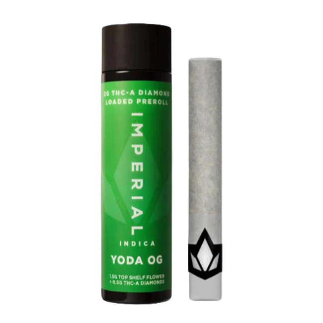 IMPERIAL THC-A LOADED PREROLL 2G – YODA OG INDICA - Seven Tech