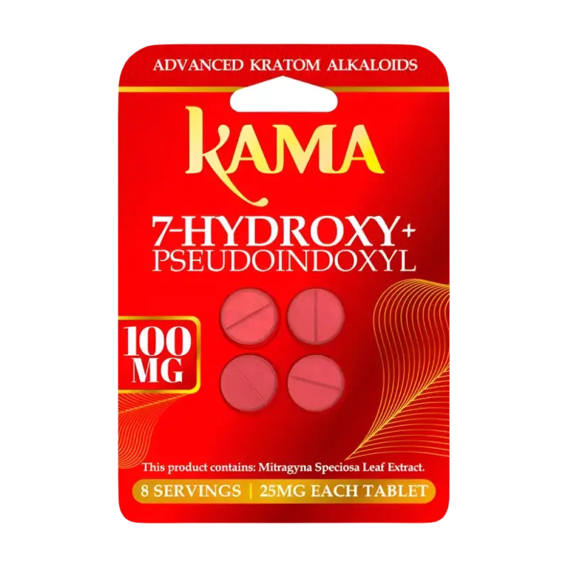 KAMA 4ct 7OH + Psuedoindoxyl Tabs Unflavored 25mg per Tablet - Seven Tech