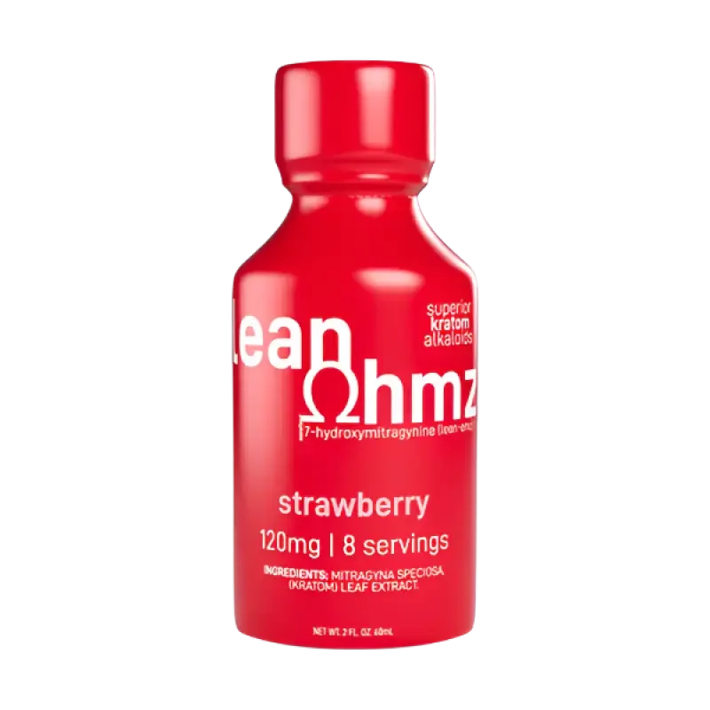 Lean Ohmz Exodus 7-Hydroxymitragynine Syrup Strawberry 120mg 2oz - Seven Tech
