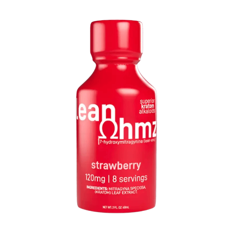 Lean Ohmz Exodus 7-Hydroxymitragynine Syrup Strawberry 120mg 2oz - Seven Tech