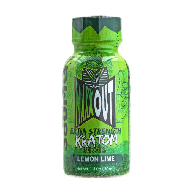 MAXXOUT EXTRA STRENGTH KRATOM SHOT 380MG – LEMON LIME - Seven Tech