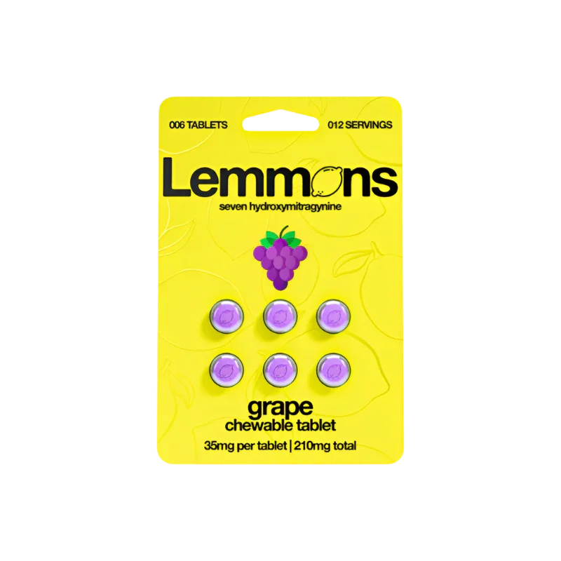 Lemmons 6ct 7OH Tabs Grape 35mg Per Tablet - Seven Tech