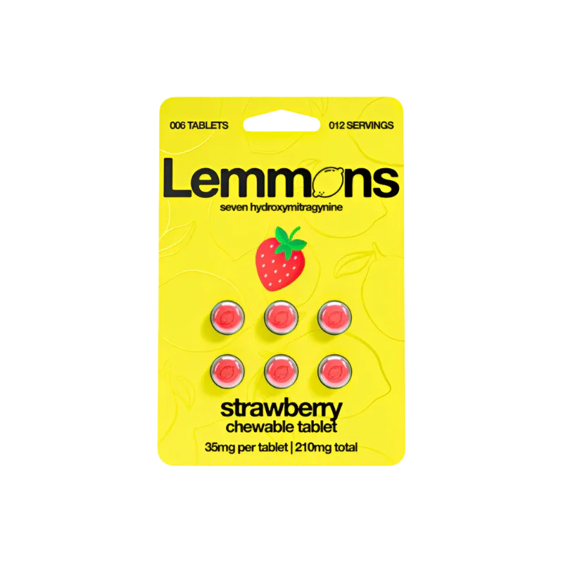 Lemmons 6ct 7OH Tabs Strawberry 35mg Per Tablet - Seven Tech