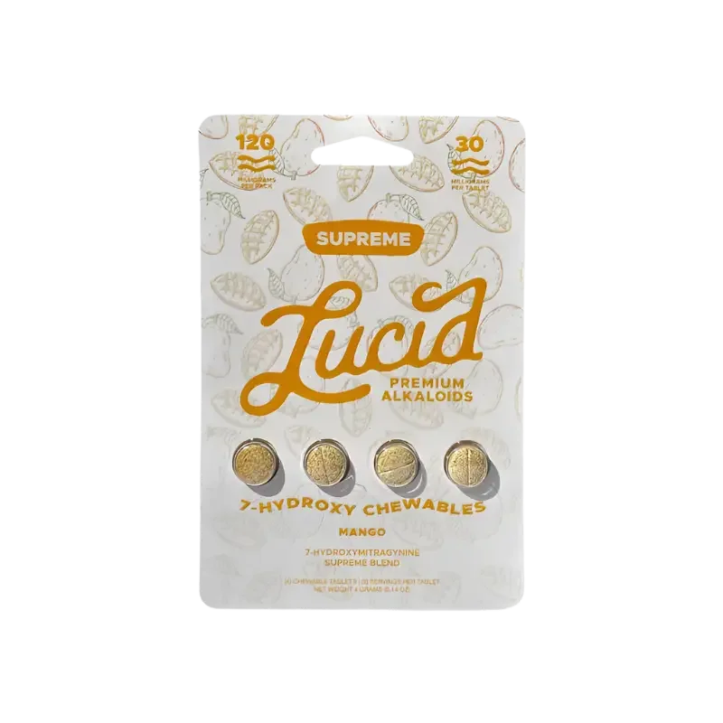 Lucid 4ct 7OH Mango Chewable Tabs 30mg per Tablet - Seven Tech