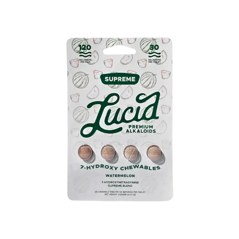 🎁 Lucid 4ct 7OH Watermelon Chewable Tabs 30mg per Tablets (100% off)