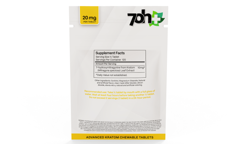 7OH Plus 7OH Chewable Tabs 20mg per Tablet - Seven Tech