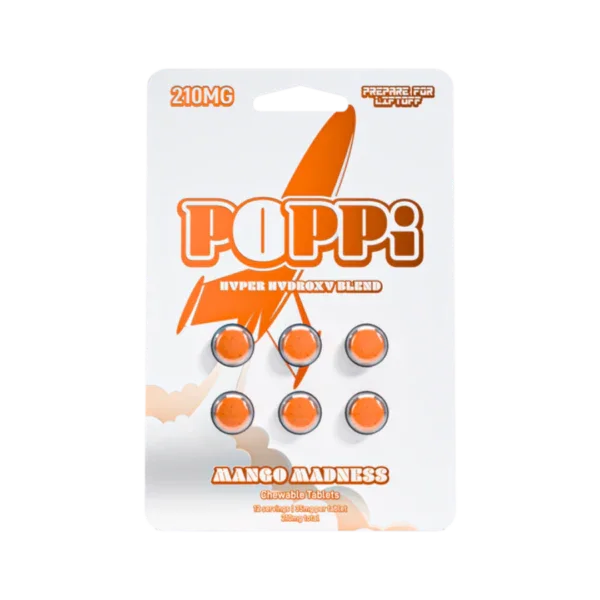Poppi 6ct 7OH Tabs Mango Madness 35mg Per Tablet - Seven Tech
