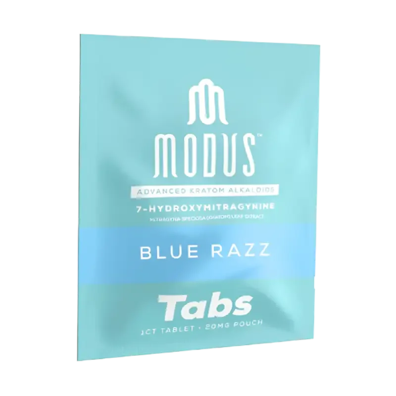 Modus 1ct 7OH Tabs Blue Razz 20mg per Tablet - Seven Tech