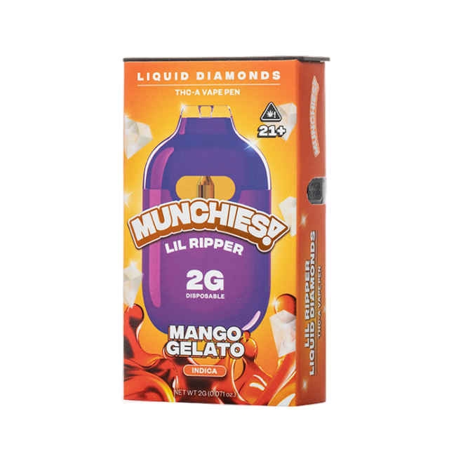 MUNCHIES LIL RIPPER 2G DISPOSABLE - MANGO GELATO INDICA - Seven Tech