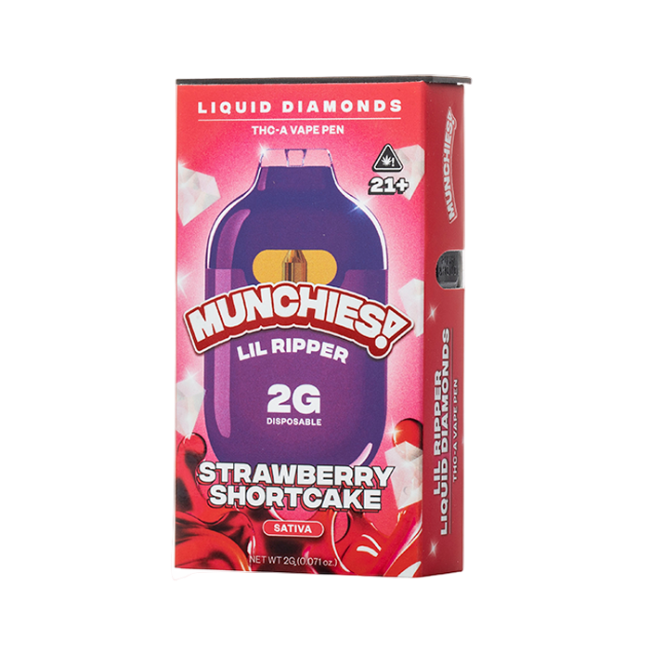 MUNCHIES LIL RIPPER 2G DISPOSABLE - STRAWBERRY SHORTCAKE SATIVA - Seven Tech