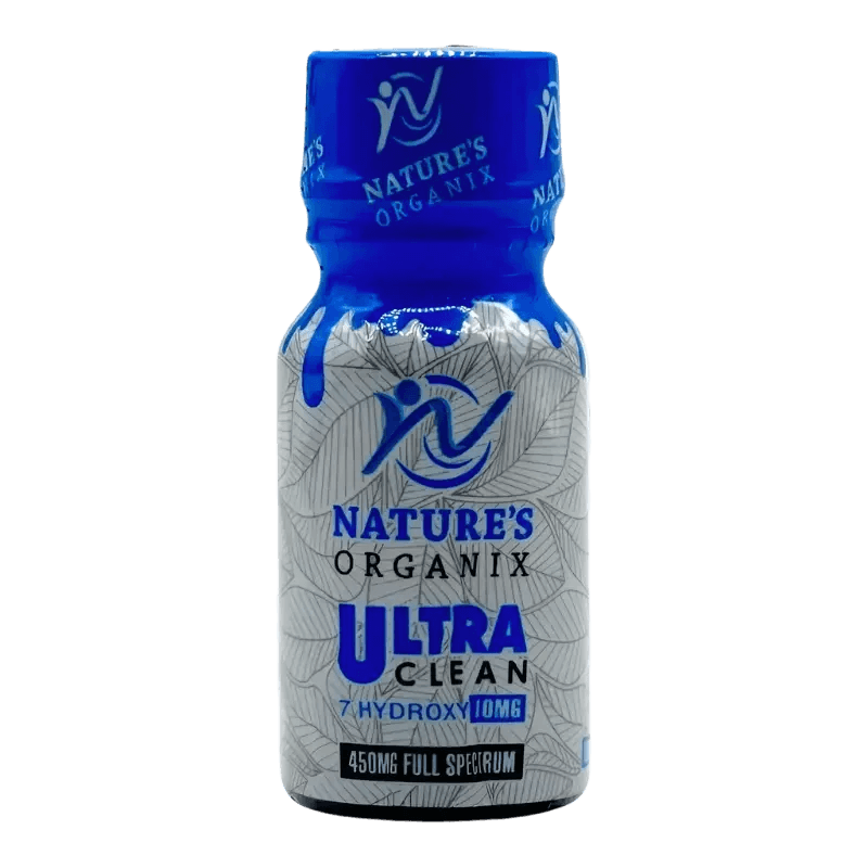 Nature's Organix 7 Hydroxymitragynine + 450 Mit Liquid Shot Blue 10ml - Seven Tech