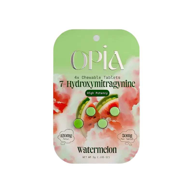 Opia 4ct 7OH Chewable Tabs Watermelon 30mg per Tablet - Seven Tech