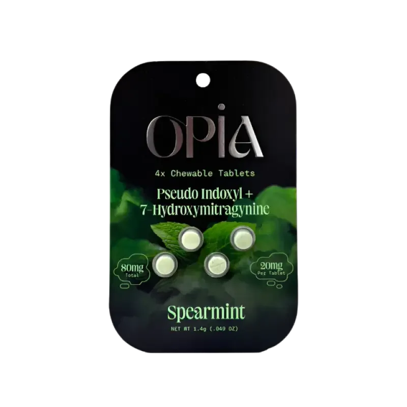 Opia 4ct 7OH + Pseudo Chewable Tabs Spearmint 20mg per Tablet - Seven Tech