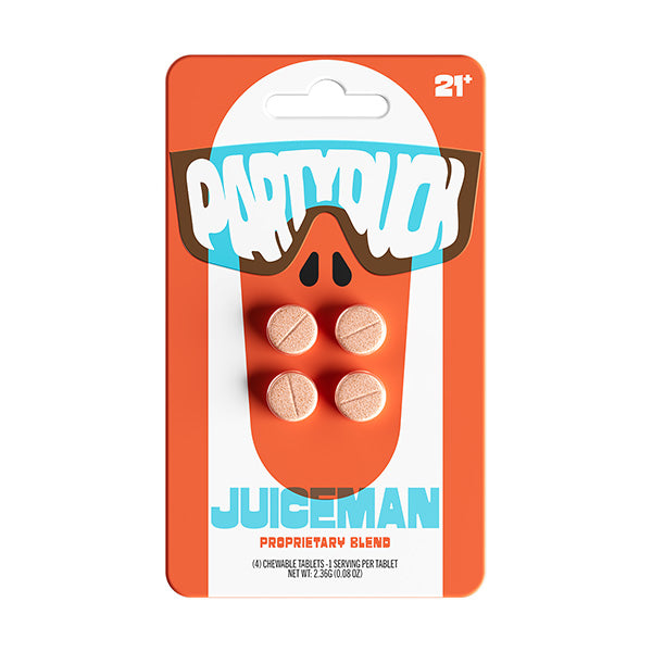 PARTY DUCK PROPRIETARY BLEND TABLETS 4 CT - JUICEMAN