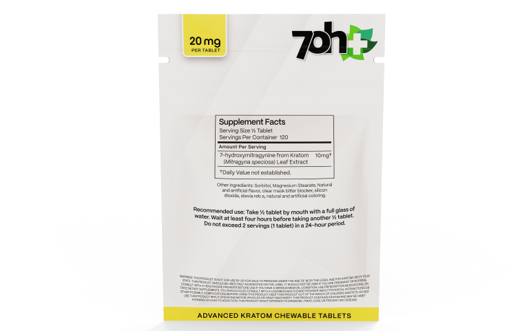 7OH Plus 7OH Chewable Tabs 20mg per Tablet - Seven Tech