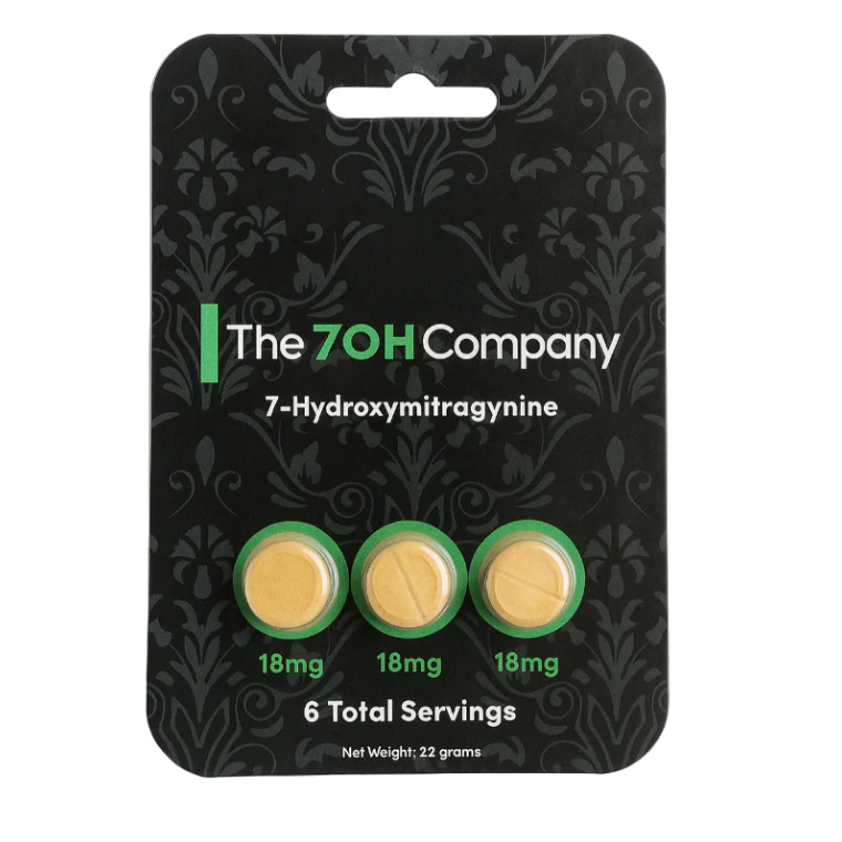 THE 7OH COMPANY 7- HYDROXYMITAGYNINE 3CT 54MG 18MG PER TABLET - Seven Tech