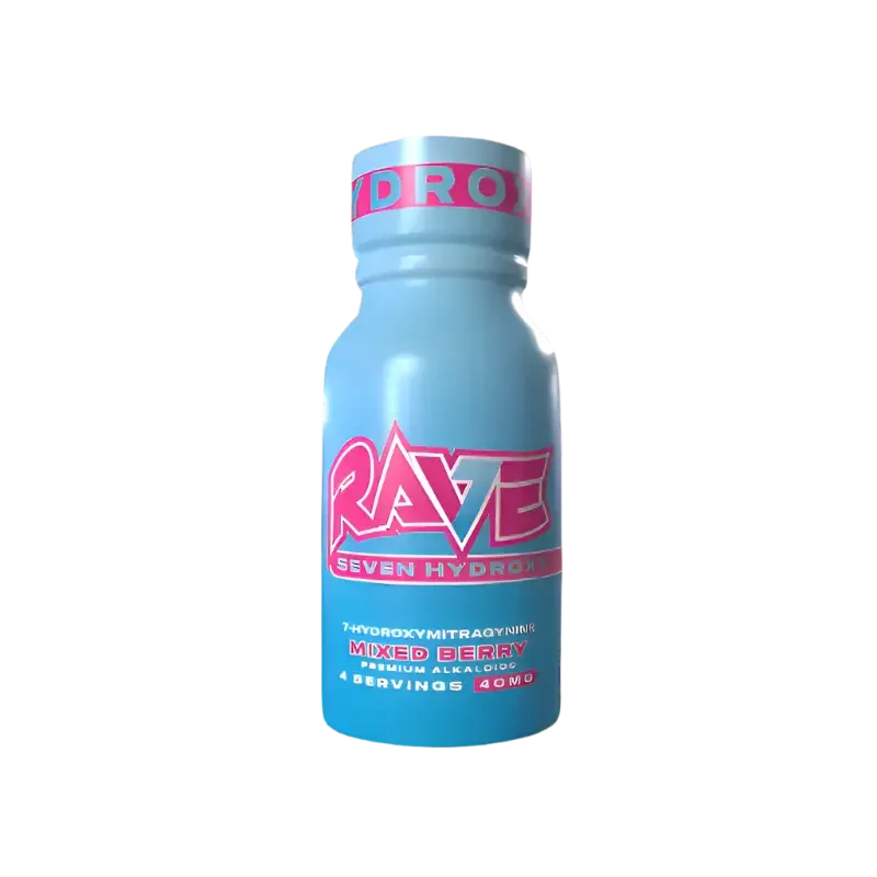 Rave 7-Hydroxymitragynine Shot Mixed Berry 40mg - Seven Tech