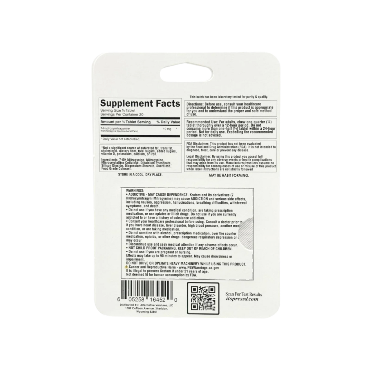 PRESS'D 5ct 7OH Chewable Tabs Rocket Pop Extra Strength 40mg Per Tablets - Seven Tech