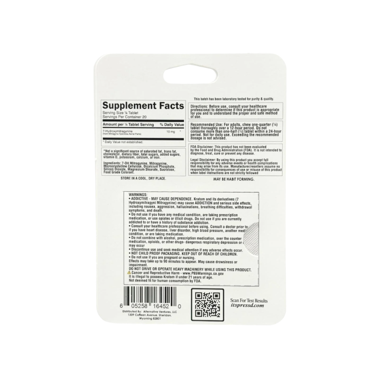 PRESS'D 5ct 7OH Chewable Tabs Rocket Pop Extra Strength 40mg Per Tablets - Seven Tech